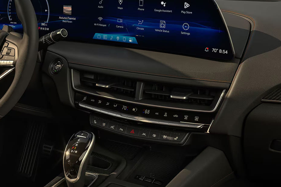 Front AC Controls of Cadillac CT5