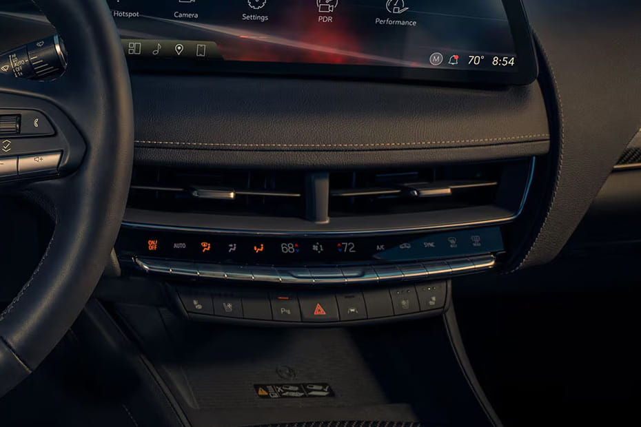 Front AC Controls of Cadillac CT5 V