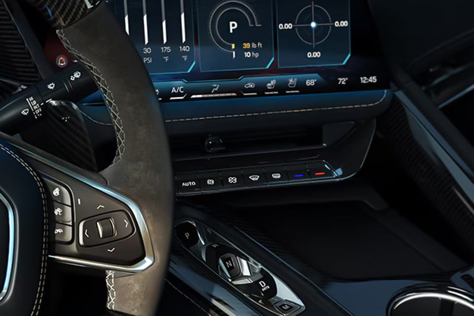 Front AC Controls of Chevrolet Corvette ZR1