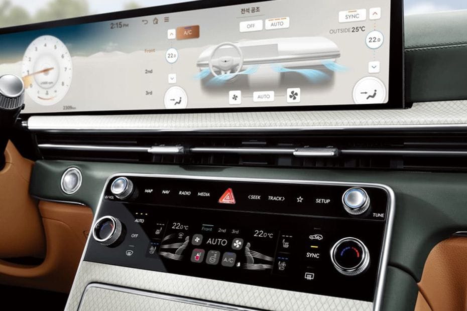 Front AC Controls of Genesis GV80