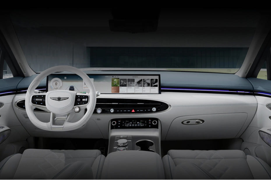 Dashboard View of EV GV 70