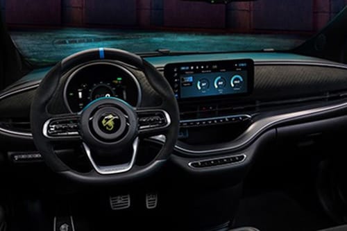 Dashboard View of 500E