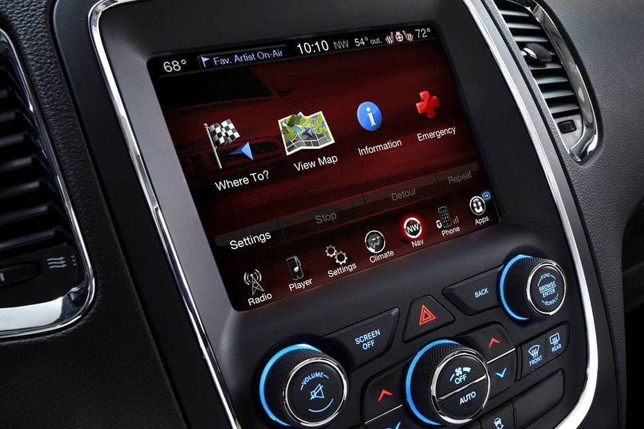 Side AC Controls of Dodge Durango