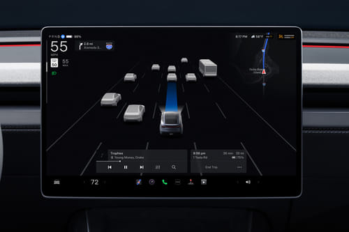 Model Y touch screen