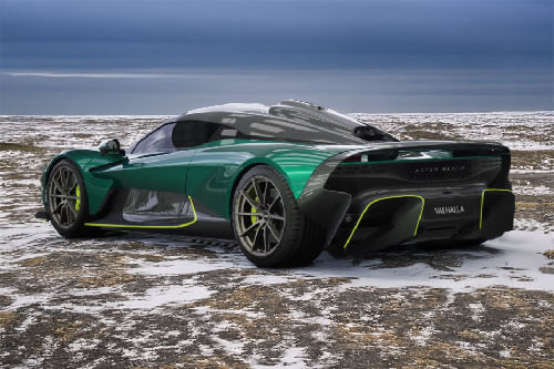Rear Cross Side View of Aston Martin Valhalla