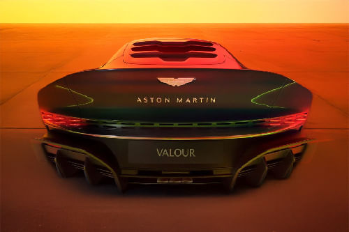 Full Rear View of Aston Martin VALOUR