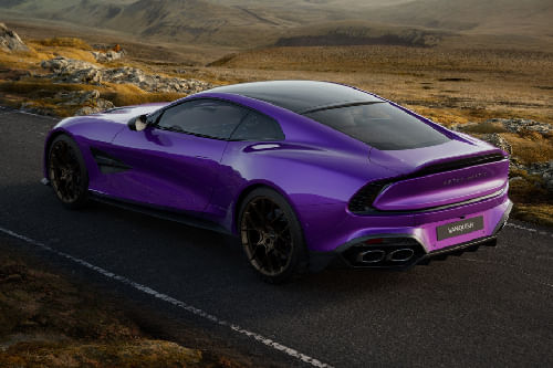 Rear Cross Side View of Aston Martin Vanquish