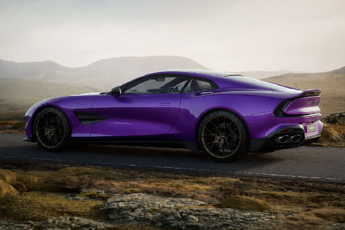 Rear Cross View of Aston Martin Vanquish