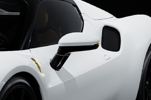 فيراري 296 GTS Drivers Side Mirror Front Angle