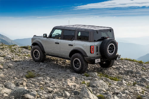 Rear Cross Side View of Ford Bronco