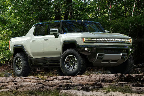 GMC Hummer EV Pickup Front Cross Side View