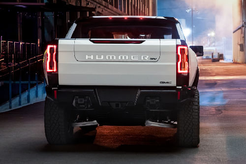 Full Rear View of GMC Hummer EV Pickup