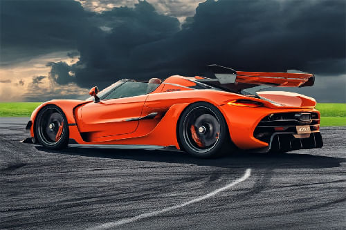 Rear Cross Side View of KOENIGSEGG Jesko