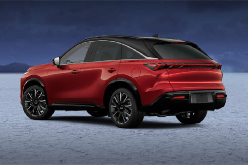 Rear Cross Side View of Infiniti QX65