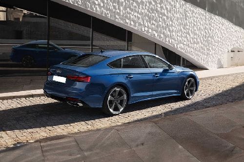 Rear Cross View of Audi A5 Sportback