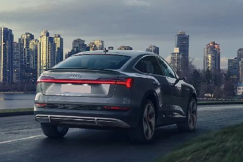 E-tron Sportback Rear Low Angle View