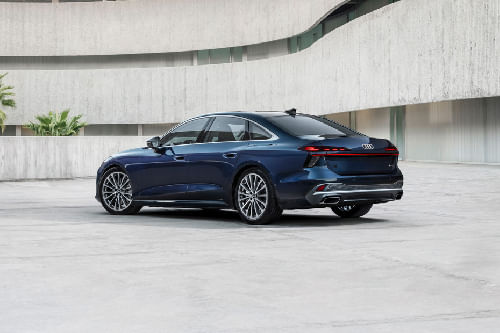 Rear Cross Side View of Audi A6