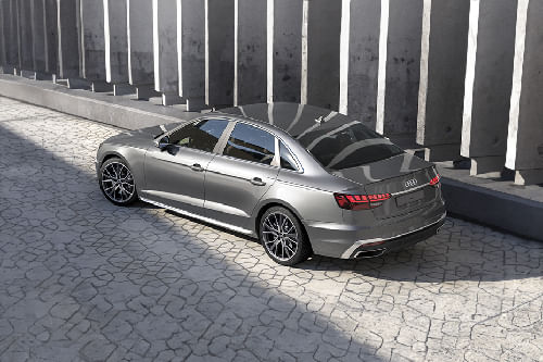 Rear Cross Side View of Audi A4