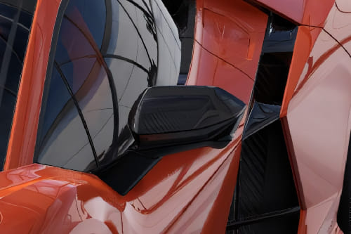 Lamborghini Revuelto Drivers Side Mirror Front Angle