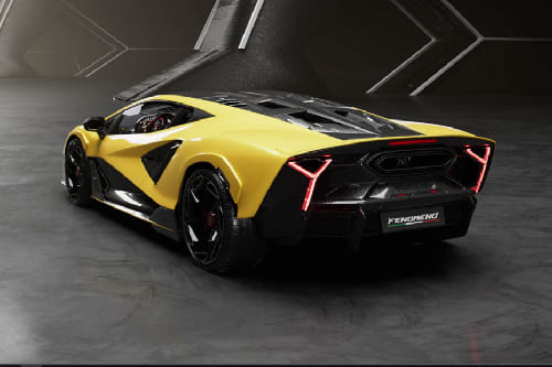 Rear Medium View of لامبورجيني سلسلة محدودة