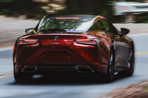 Full Rear View of Lexus LC