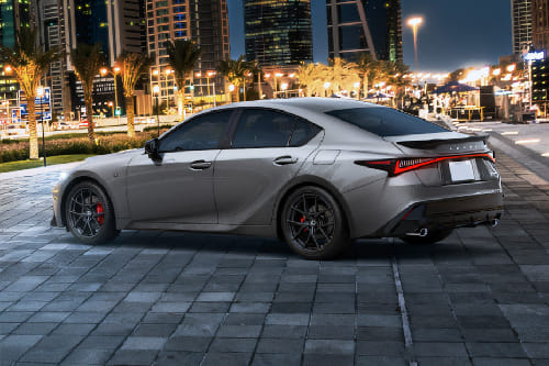 Rear Cross View of Lexus IS