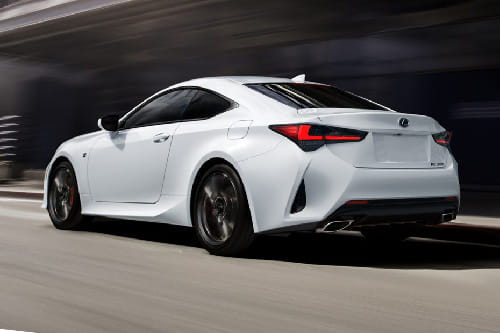 Rear Cross Side View of Lexus RC