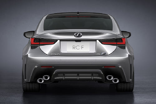 Full Rear View of Lexus RC F