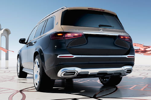 Rear Medium View of مرسيدس بنز مايباخ جي إل إس