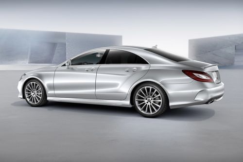 Rear Cross Side View of Mercedes-Benz CLS-Class Coupe
