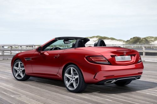 Rear Cross Side View of Mercedes-Benz SLC-Class
