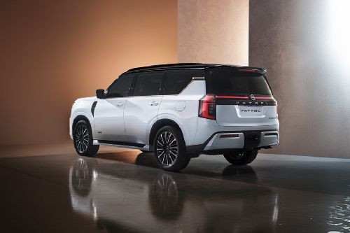 Rear Cross Side View of Nissan Patrol