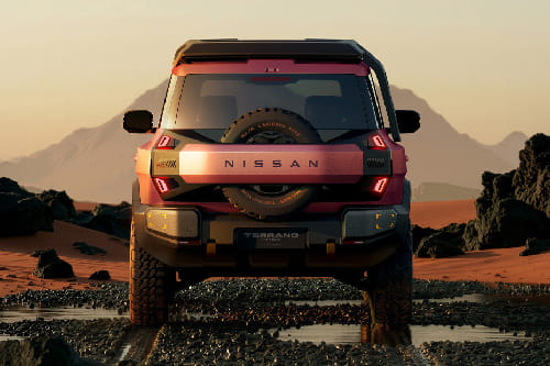 Full Rear View of Nissan Terrano PHEV 