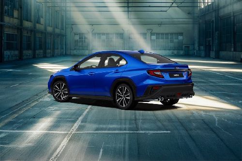 Rear Cross Side View of Subaru WRX
