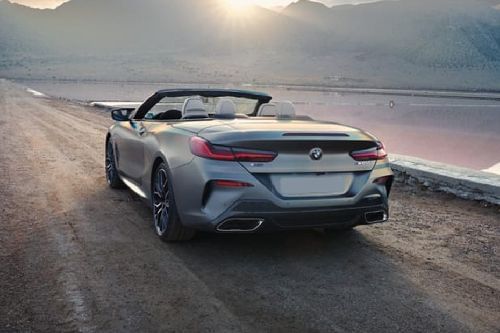 Rear Cross Side View of BMW 8 Series Convertible