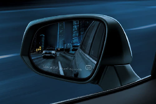 تويوتا هايلاندر Drivers Side Mirror Rear Angle