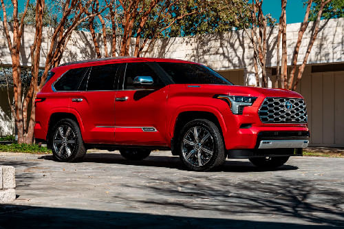 Toyota Sequoia Front Cross Side View