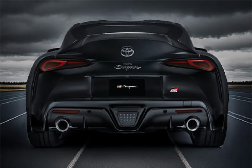 Full Rear View of Toyota Supra