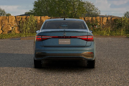 Full Rear View of Volkswagen Jetta