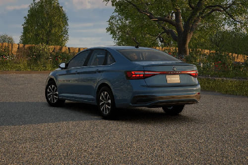 Rear Cross Side View of Volkswagen Jetta