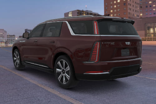 Rear Cross Side View of كاديلاك إسكاليد آي كيو إل