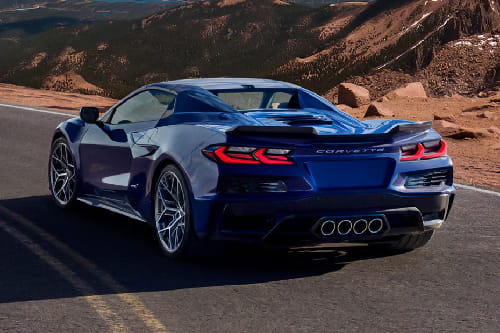 Rear Cross Side View of Chevrolet Corvette ZR1