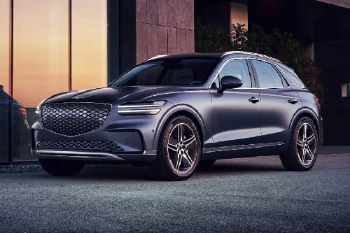 Genesis  EV GV 70 Front angle low view