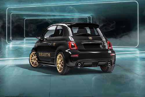 Rear Cross Side View of Abarth 695