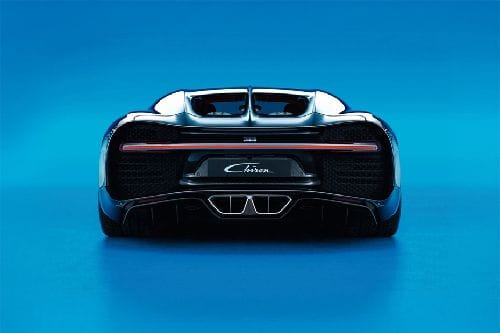 Full Rear View of Bugatti Chiron