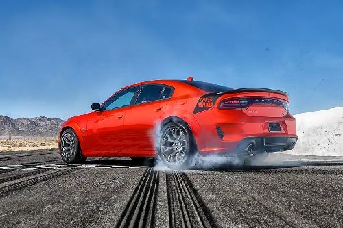 Rear Cross Side View of Dodge Charger