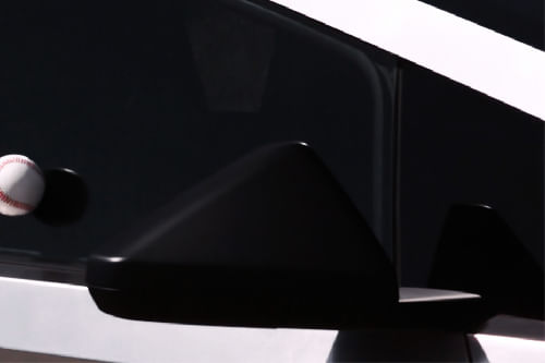 Tesla Cybertruck Drivers Side Mirror Front Angle