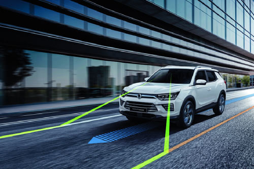 KGM Korando Front And Rear Seats Together