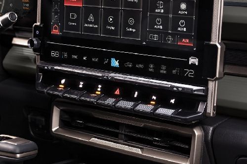 Front AC Controls of GMC HUMMER EV