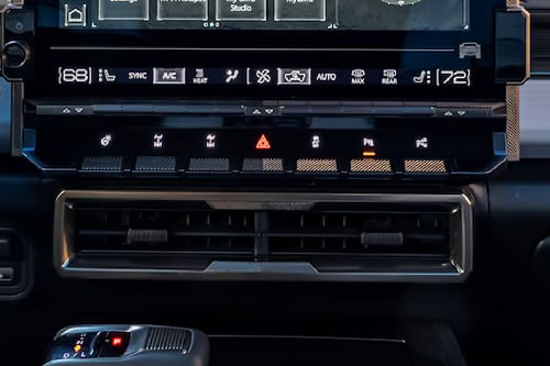 Front AC Controls of GMC Hummer EV Pickup